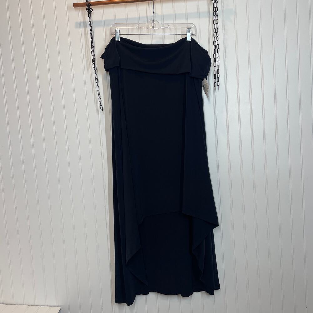 NWT Michael Kors Womens Navy Blue High Low Maxi Skirt Plus Size 3XL